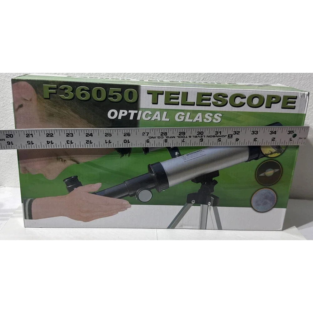 F36050 Optical Glass Telescope 6mm + 20mm Eyepieces Sturdy Tabletop‎ Tripod